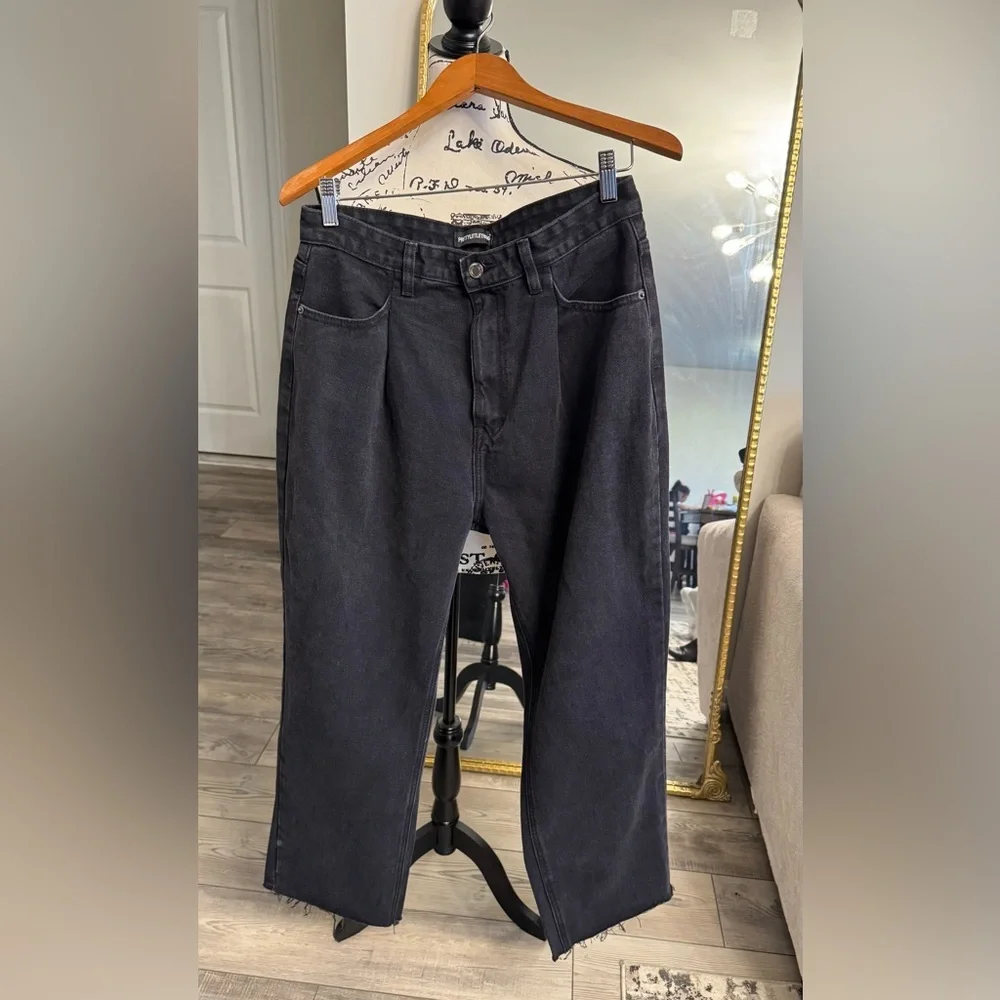 PrettyLittleThing Charcoal Denim Pants - Picture 8 of 10